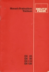 manuel d'instructions
type : DX85 - DX90 - DX110 - DX120