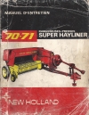 notice d'entretien
type : Super Hayliner 70 - 71