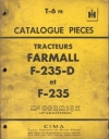 piéces détachées
type : Farmall     F235D - Farmall     F235