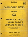 piéces détachées
type : Farmall   F267 - Utility   FU267 - Vineyard FV267