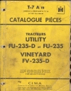 piéces détachées
type : Utility FU235D - Utility FU235 - Vineyard FV235D