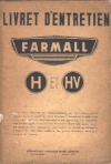 livret d'entretien
type : Farmall  H - Farmall  HV